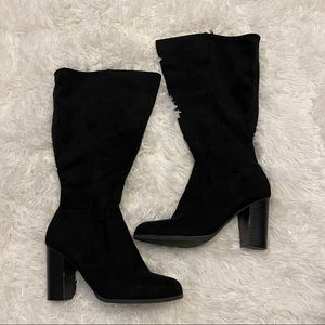 Black Knee High Boots